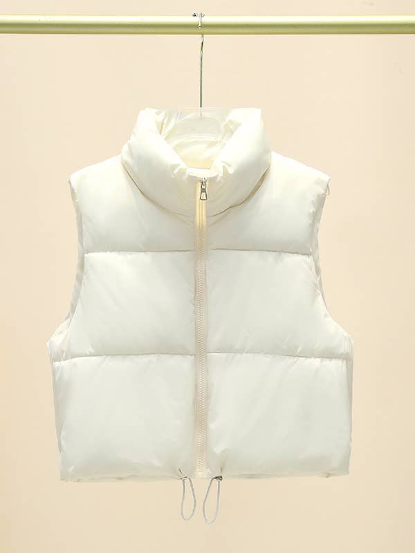 Hope & Sunshine - Wholesale Outerwear Vest - Women's - Sleeveless Drawstring Vest Jacket33
