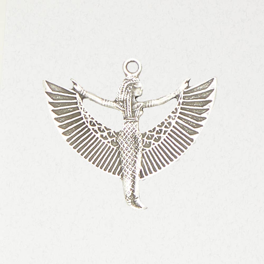 Nirvana LLC - Wholesale Individual Charm/Pendant - Goddess Pewter Pendant Necklace - Isis