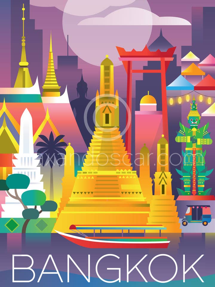 BANGKOK PRINT for wholesale by Max & Oscar