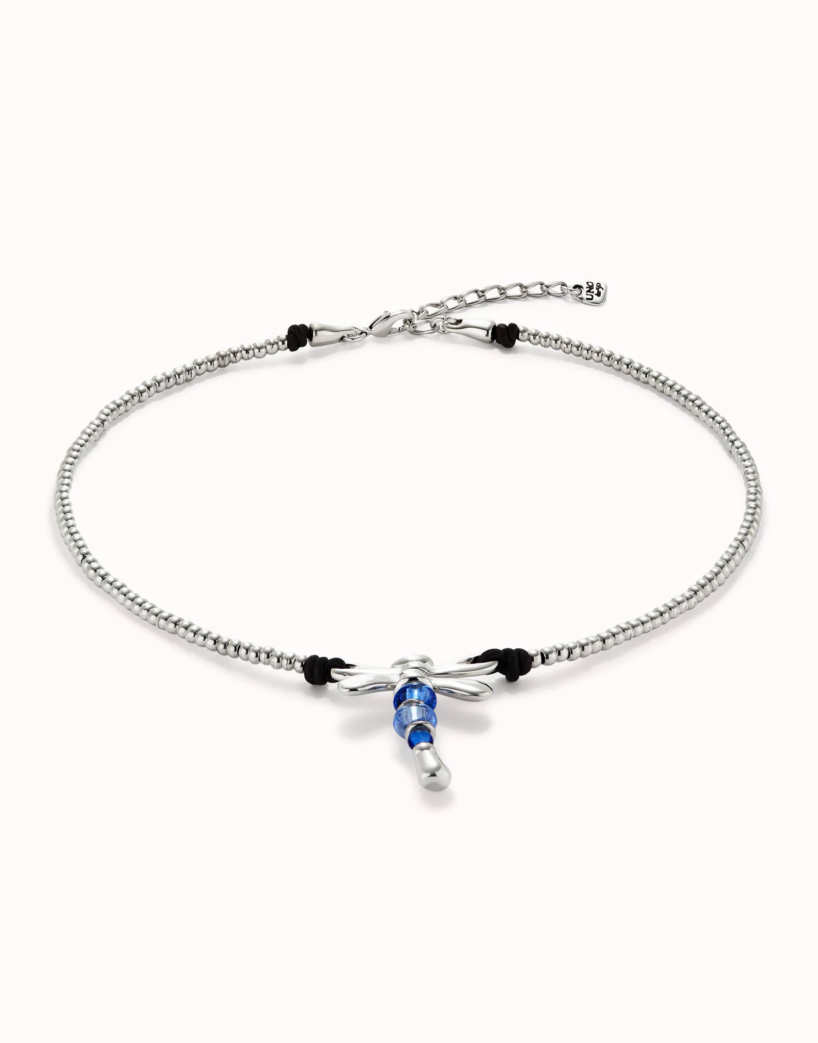 Azul Sterling Silver Necklace with Dragonfly & Blue Crystals for wholesale on Faire2
