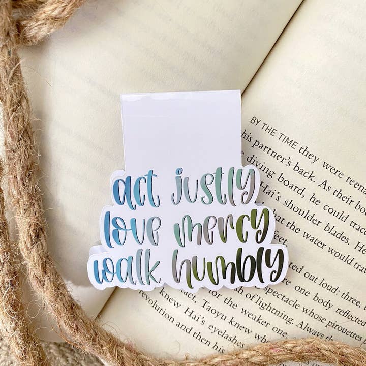 Marcapáginas Micah 6 8 para venta al por mayor de TaleMeCo