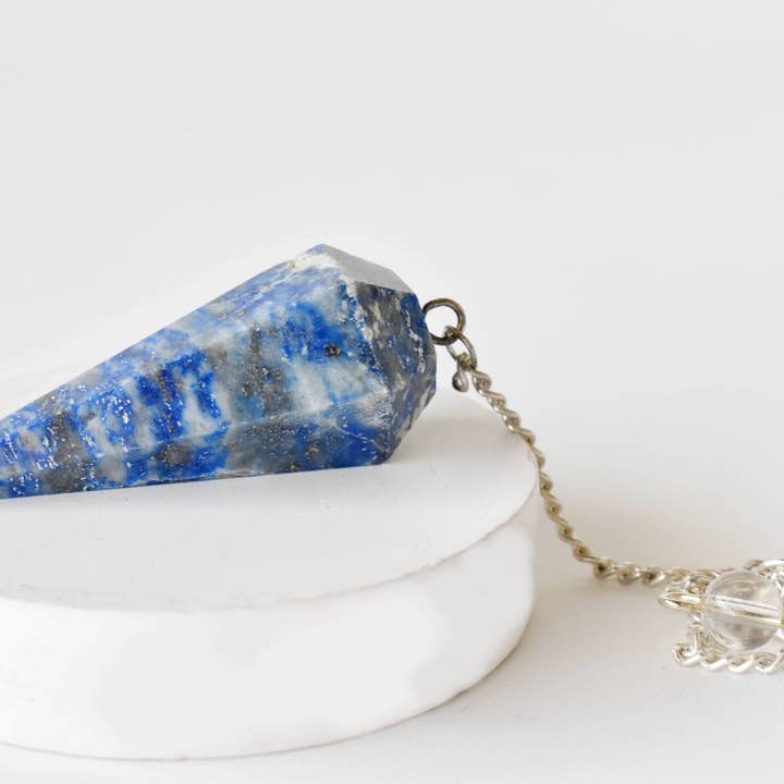 Soothing Crystals - Wholesale Spiritual Stone/Crystal - Dowsing Pendulum | Lapis Lazuli | Faceted Crystal Pendulum1