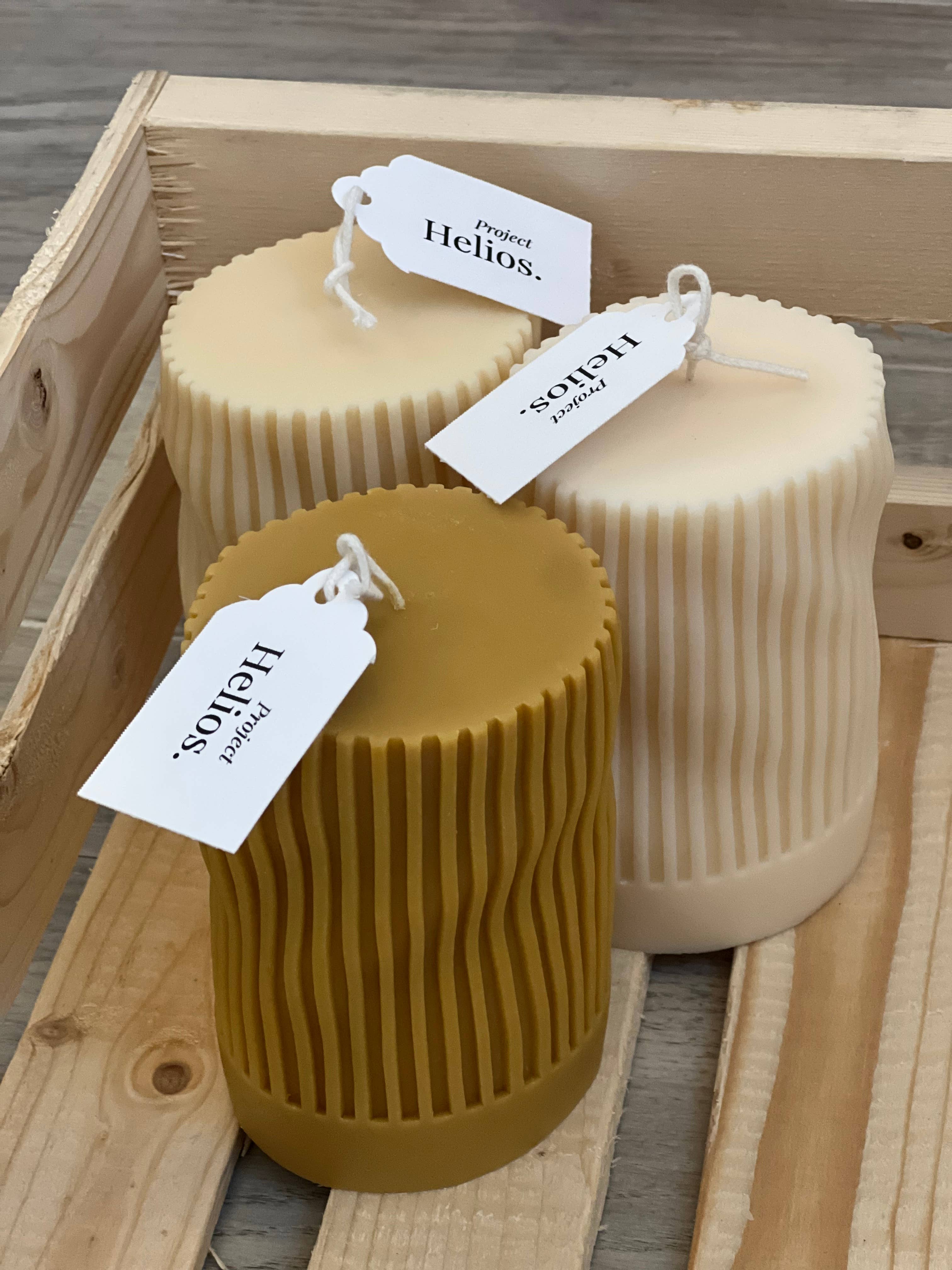 Project Helios - Wholesale Pillar Candle - Irregular wavy pillar candle, home decor3