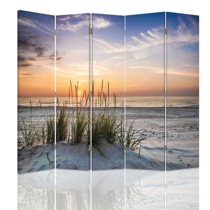 Rumdeler, Græs på en Seabeach 180x170 5-Piece for engroshandel hos Motivartdesign
