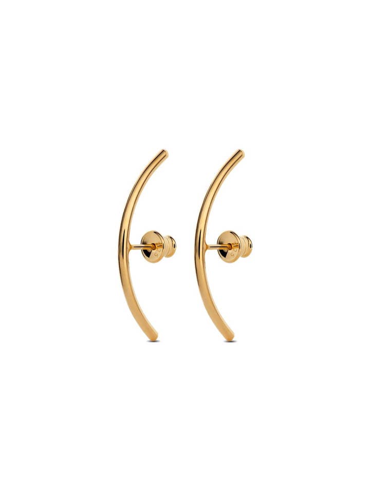 Radius Earrings Gold for wholesale by NO MORE ACCESSORIES