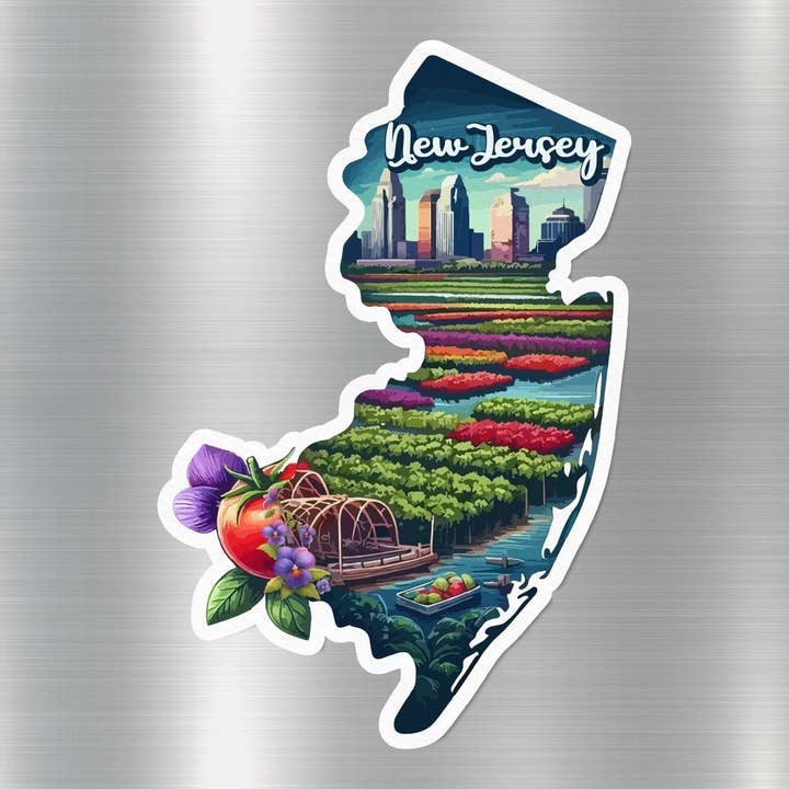 Autocollant État du New Jersey pour la vente par GraffMerch.com