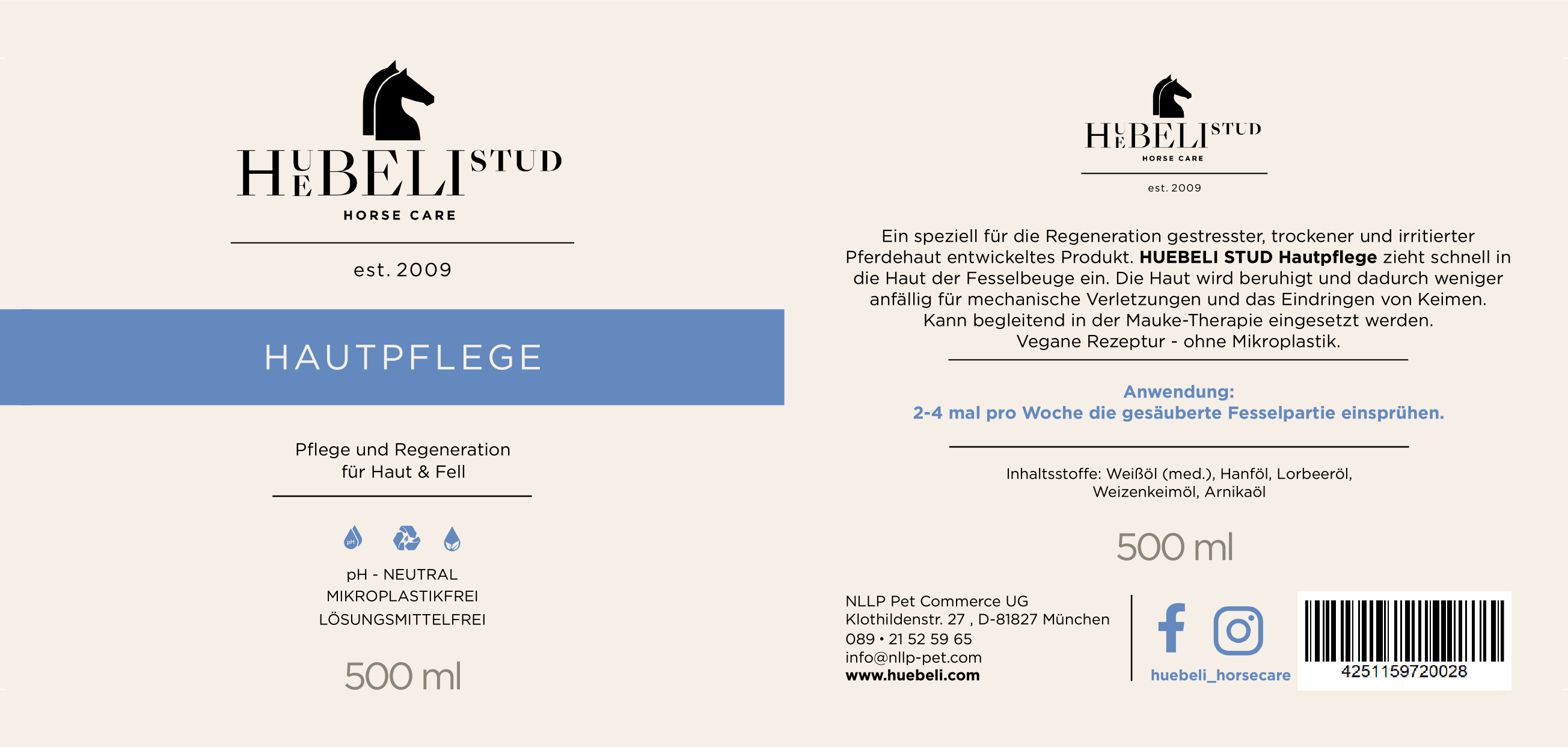 Huebeli Stud - Wholesale Pet Grooming Aid - Dog - Skin care for horses1