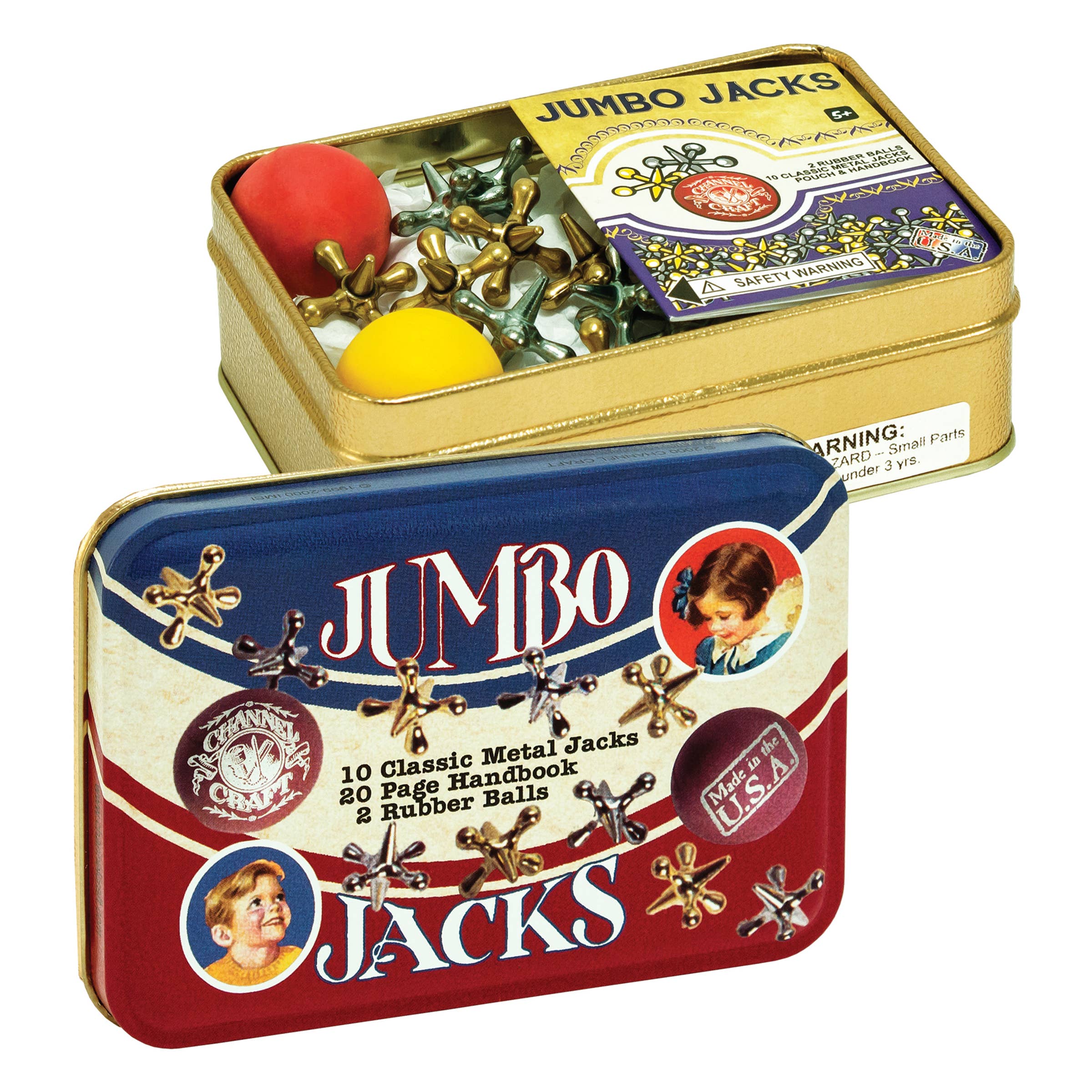 Channel Craft - Wholesale Classic Toy - Kids - Jumbo Jacks in a Classic Toy Tin2