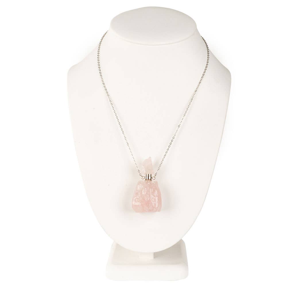 Benjamin International – Colar pingente/pendente por atacado – Colar com Pingente de Garrafa de Pedra para Óleo Essencial1