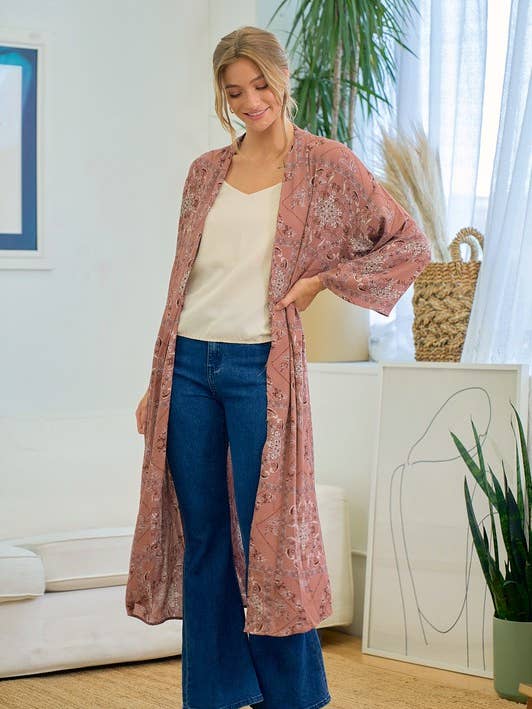 Stofdoek met print - 10089J voor wholesale door Doe and Rae