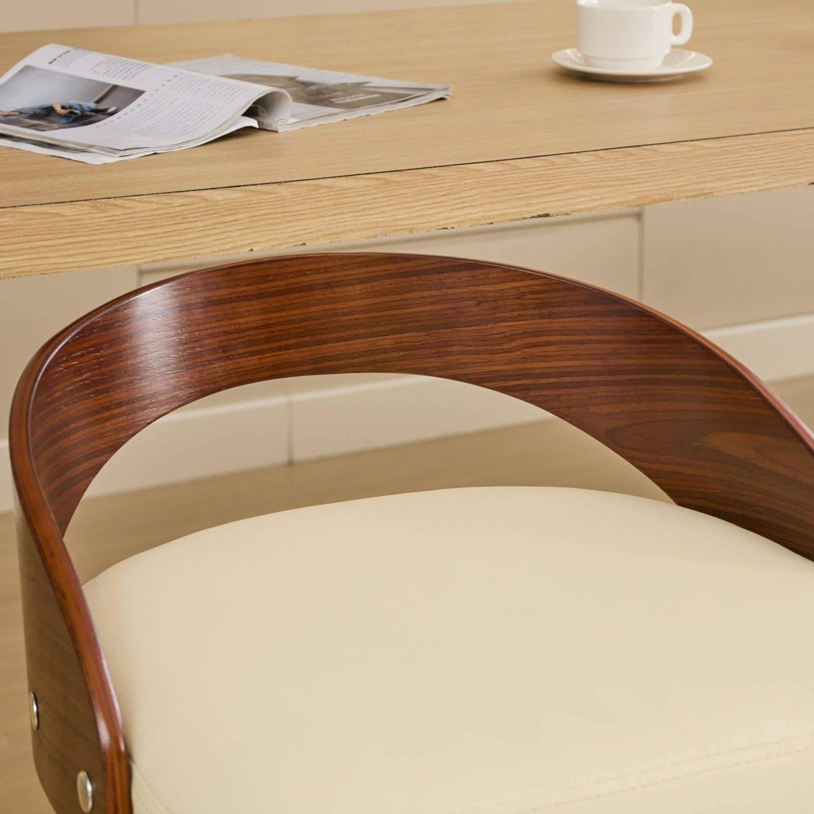 HOMYCASA DESIGN INC - Wholesale Stool - 2PcsMid-Century Swivel Counter Stools with Cushion 25" Heigh15