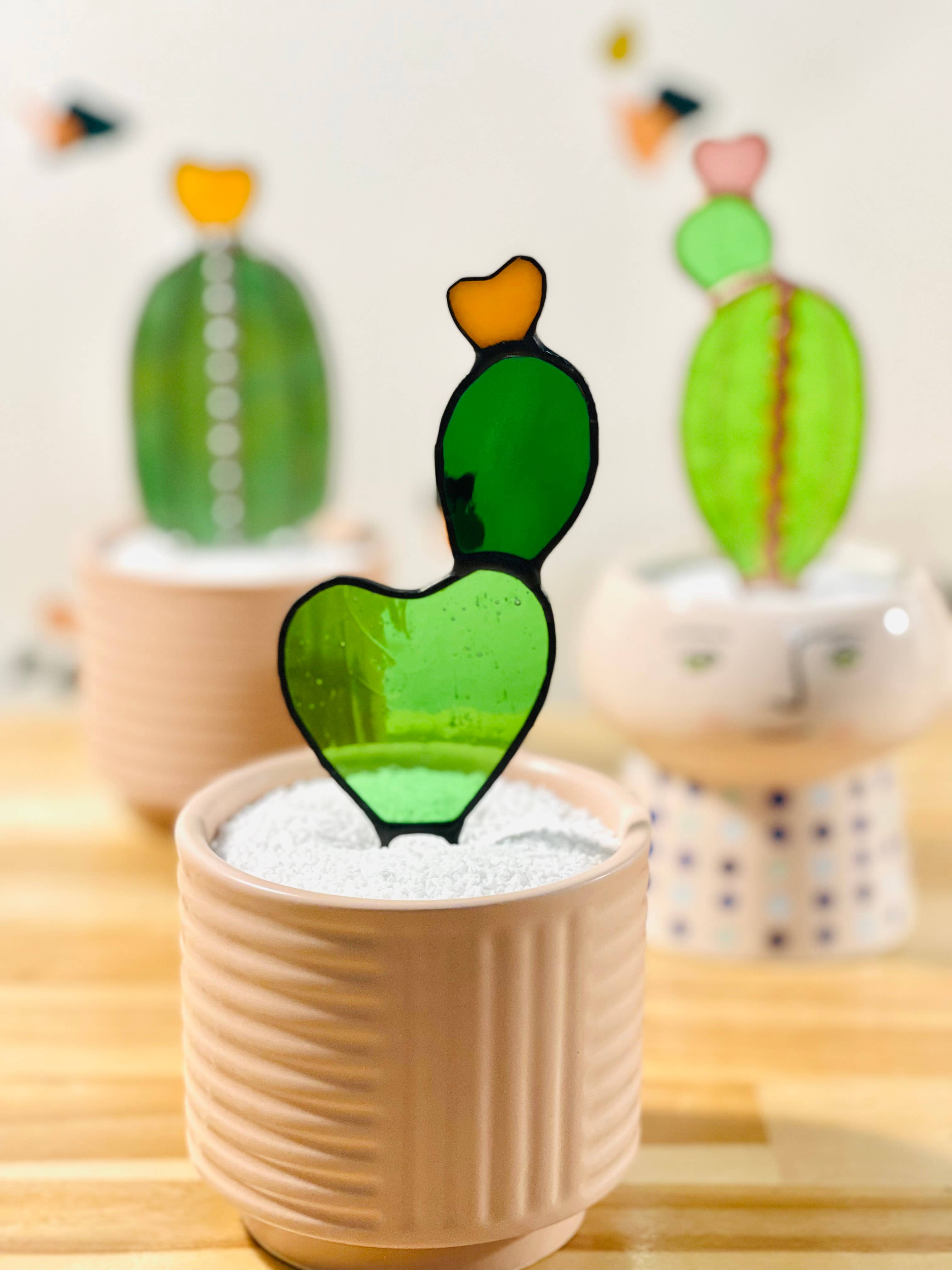 Samara Designs Studio – wholesale Dekorativt bordsobjekt – Bebis Teckly Päron Glas Kaktus9