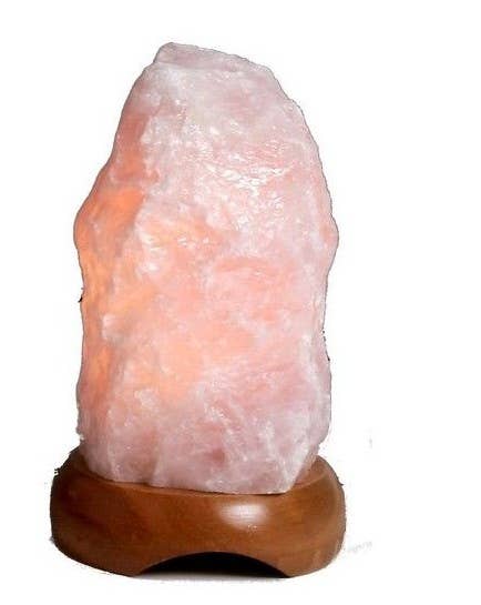 WLM - Wholesale Accent/Desk Lamp - Raw Rose Quartz Mineral Lamp0