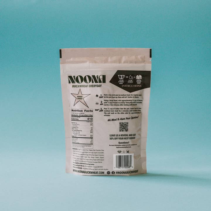 Noona - Wholesale Pancake mix - Buckwheat Pancake Mix Dark Chocolate Chip2