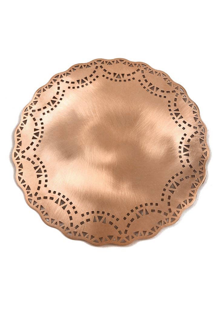 Ariana Ost - Wholesale Trivet - Doily Trivet – Handcrafted Brass Design with Satin Finish1