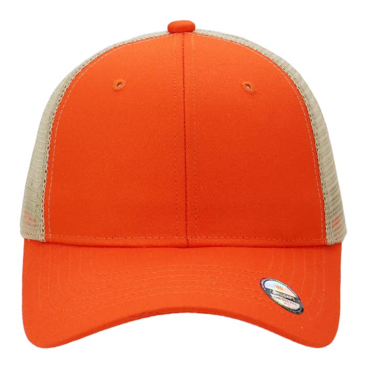 Cap Zone – Großhandel Trucker-Cap – Unisex – Zweifarbige Nylon-Polyester-Strukturierte Sechs-Panel-Trucker-Kappe22