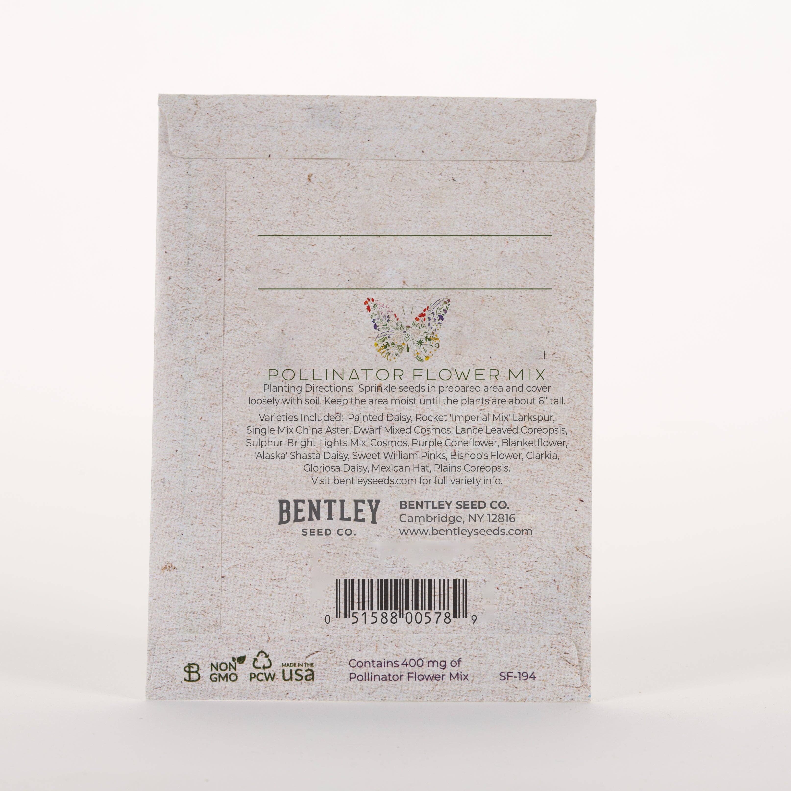 Bentley Seed Co. - Wholesale Plant Seeds - Help Pollinators Kraft Butterfly - Pollinator Wildflower Seed Packets1