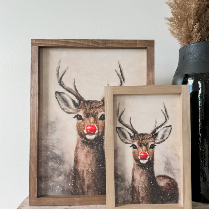Lily and Sparrow - Wholesale Christmas Wall Art - Rudolph Vintage Print | Christmas Decor9