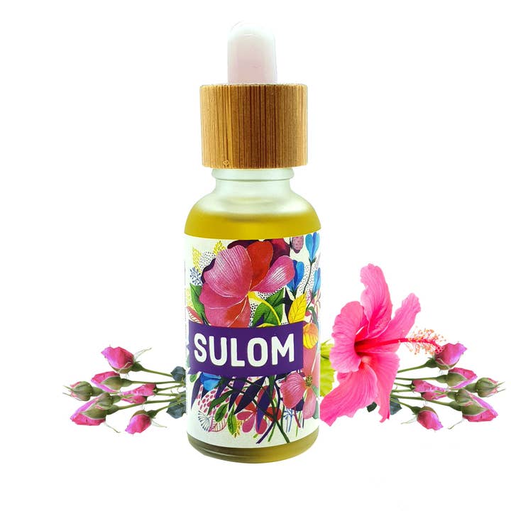 Sulom – wholesale Hårolja – Hibiskus & ros infunderad ekologisk hårolja