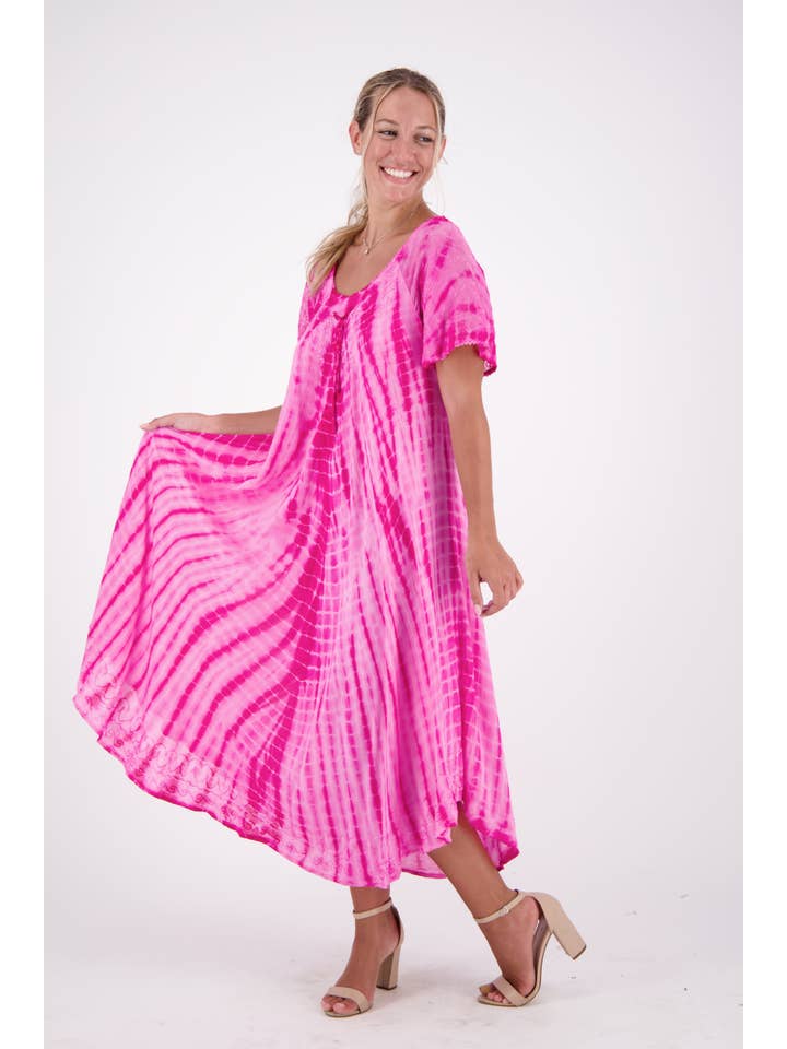 Advance Apparels - Wholesale Dress - Women's - Festival Ready Tie-Dye Dress 17601