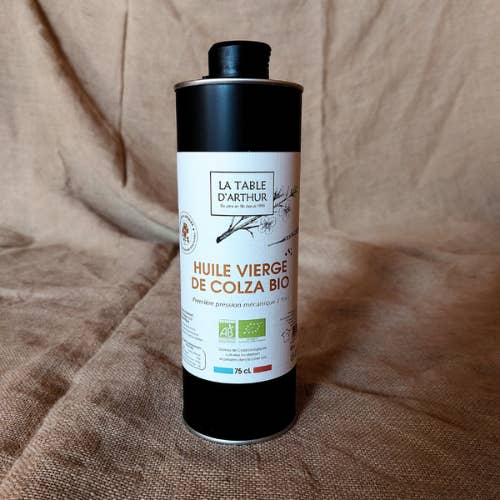 100% Local Organic Virgin Rapeseed Oil • 75cL for wholesale by Savons Arthur