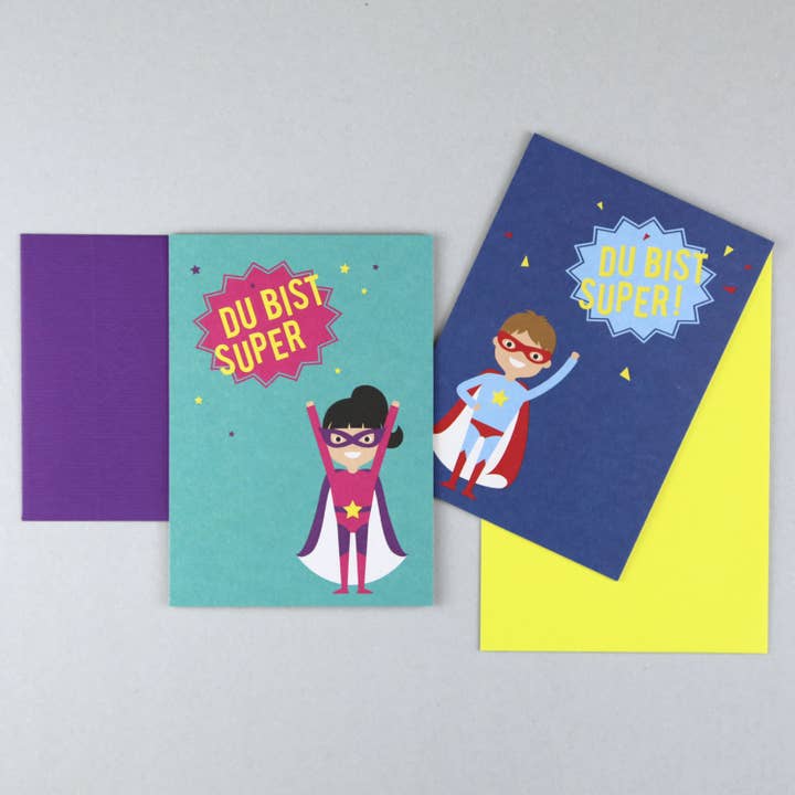 Kunst an Papier - Wholesale Postcard - Postcard wood pulp Clark Supergirl