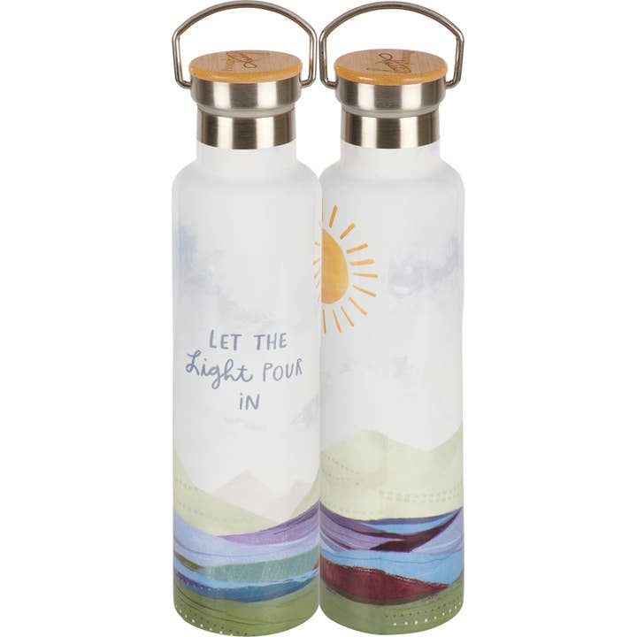 Let The Light Pour In Insulated Bottle for wholesale by Primitives by Kathy