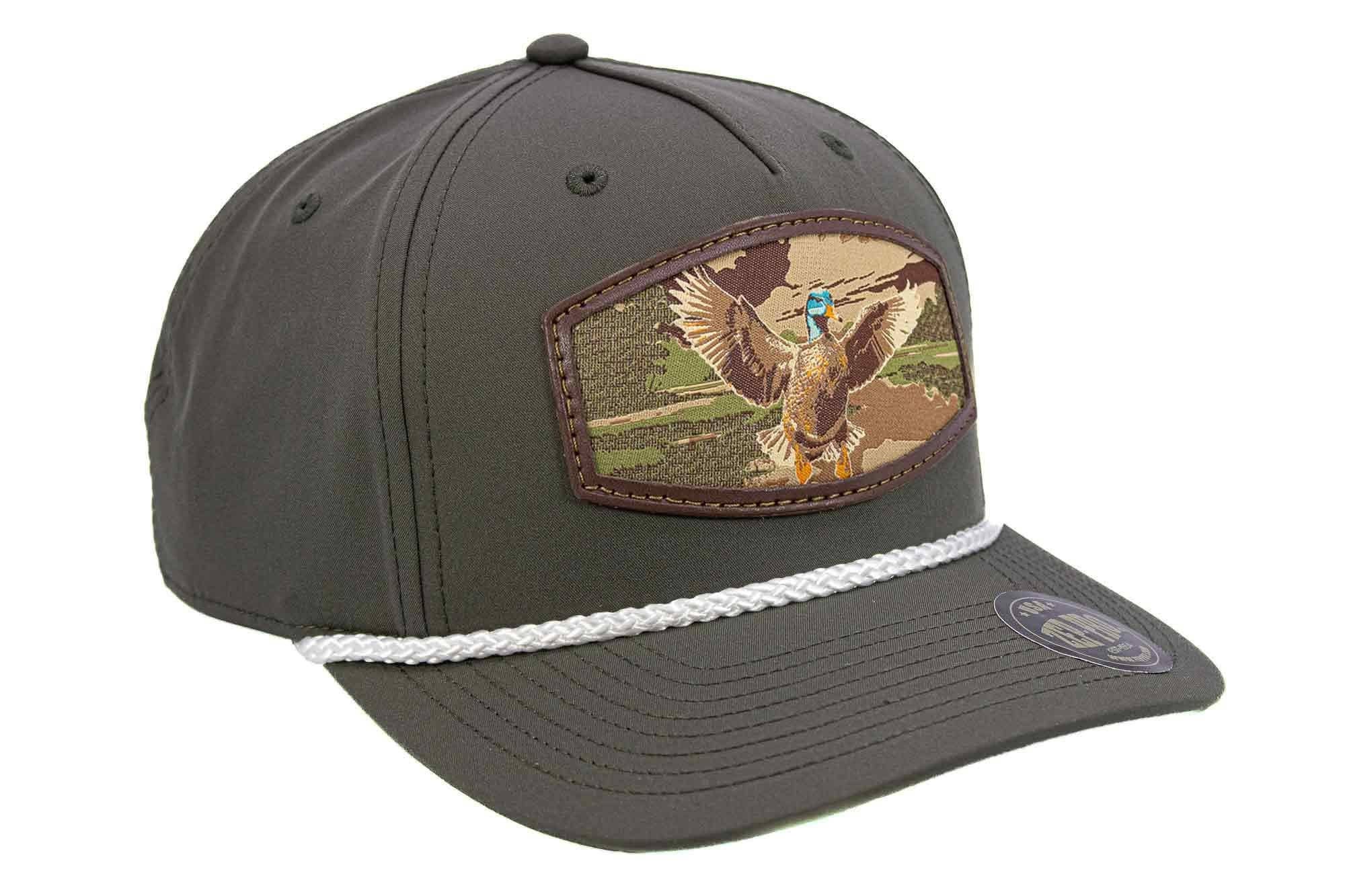 Zep-Pro - Wholesale Flat Brim Cap - Men's - Mallard Woven Patch Rope Hat.4