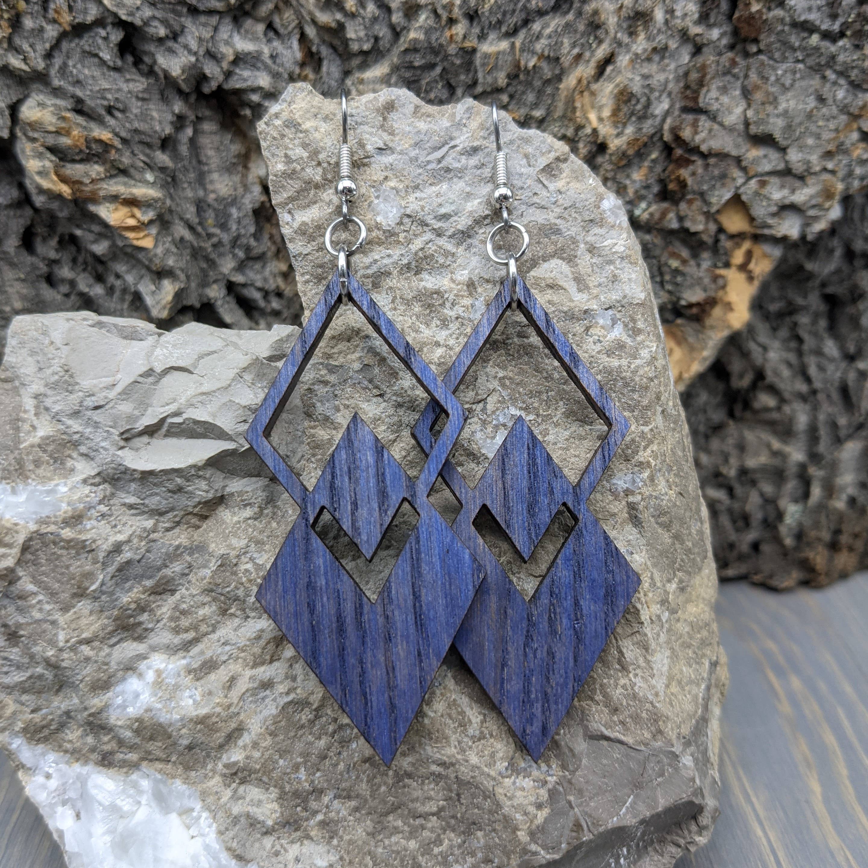 The Forest and Forge - Wholesale Dangle Earrings - Argyle Wood Earrings2