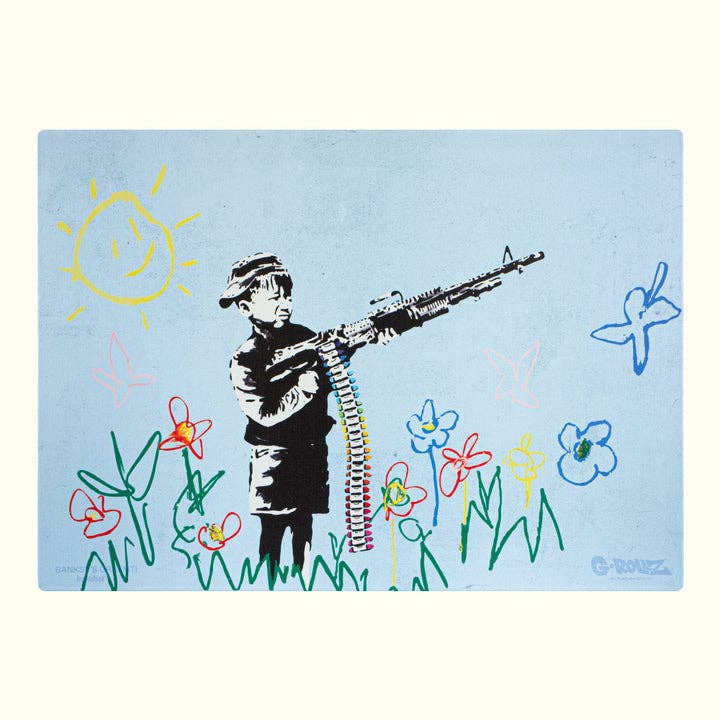 Banksy's CHILD SOLDIER Canvas Print for wholesale by G-ROLLZ