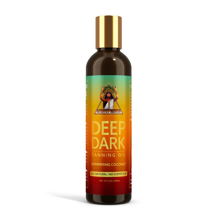 Belizean Bronze - Wholesale Tanning Oil - 4 oz. Deep Dark Shimmering Coconut Tanning Oil1
