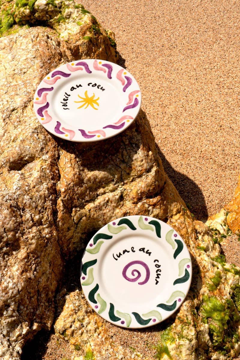 ACTOS - Wholesale Dinner Plate - Cala Secreta pink ceramic dessert plate  5