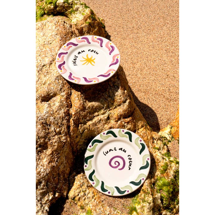 ACTOS - Wholesale Dinner Plate - Cala Secreta pink ceramic dessert plate 5