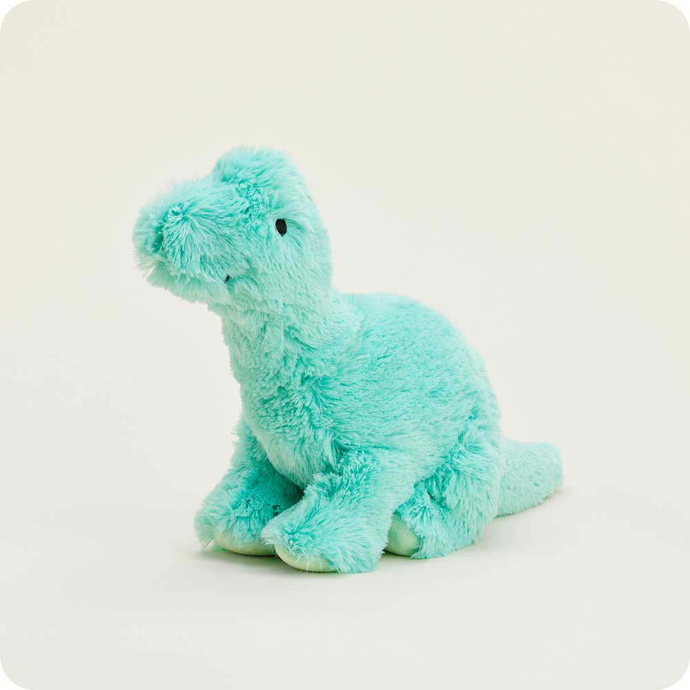 Warmies - Plush Toys - Lavender - Gifts - Christmas 2025 - Vente Peluche – enfant et bébé - Dinosaure à long cou bleu sarcelle Warmies