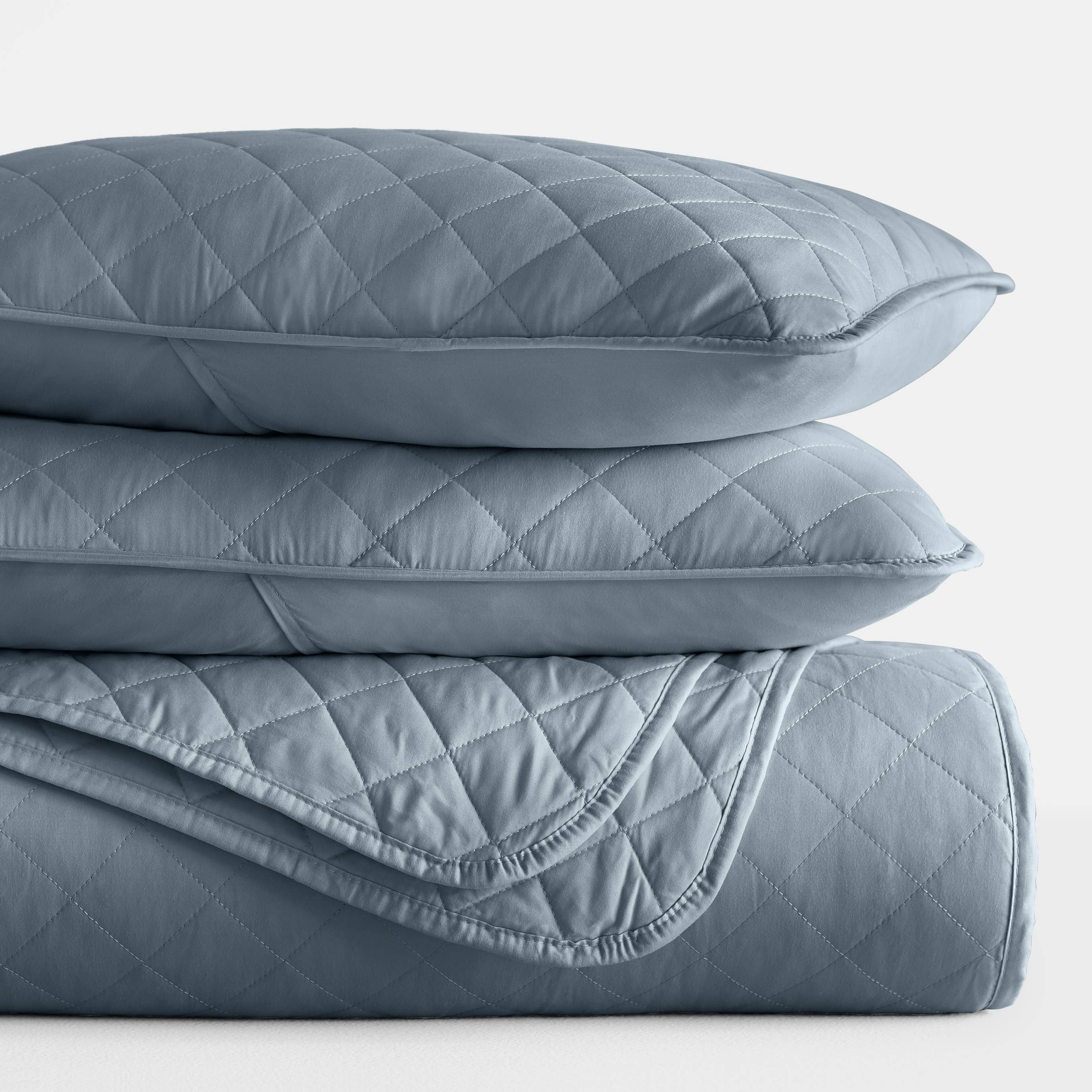 ienjoy Home - Vente Parure de lit - Ensemble de couvre-lit matelassé 3 pièces iEnjoy Home au point de losange1