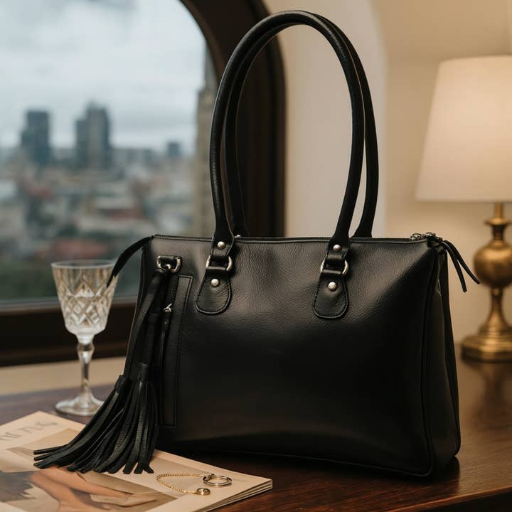 Leather Handbag - Black for wholesale by Hides