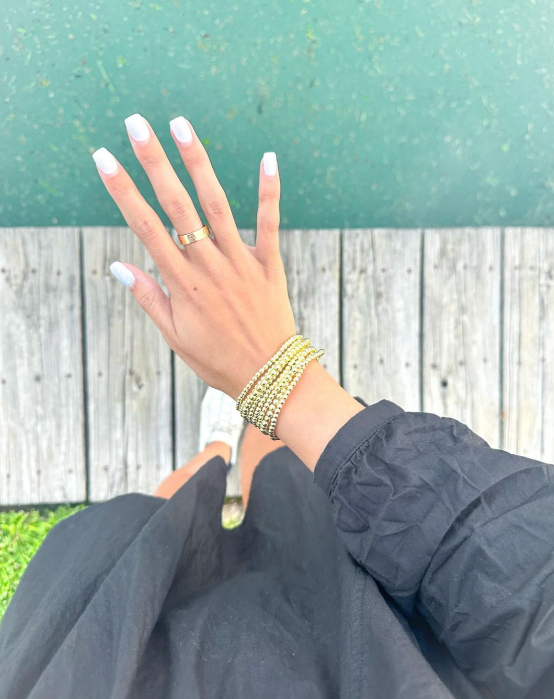 Coco's Beads and Co - Vente Bracelet de perles - Le Goldie - 3 mm1