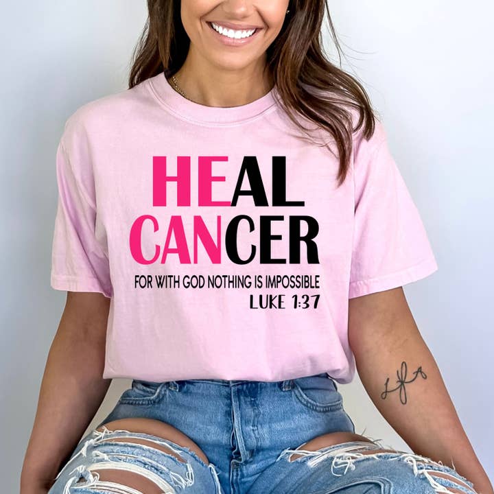 Heal Cancer - Bella Canvas for wholesale by LA Shirt Company