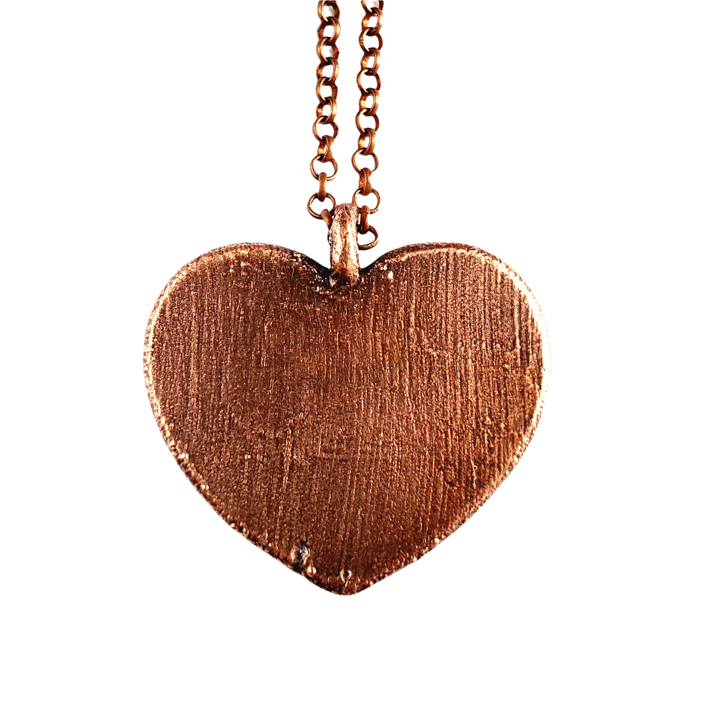 MergingMetals - Vente Colliers à pendentif - Collier coeur en agate mousse rouge6