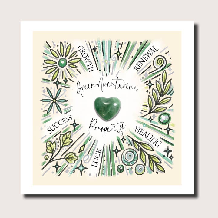 Sybil Kärlek Grön Aventurin Kort för wholesale av Marina B