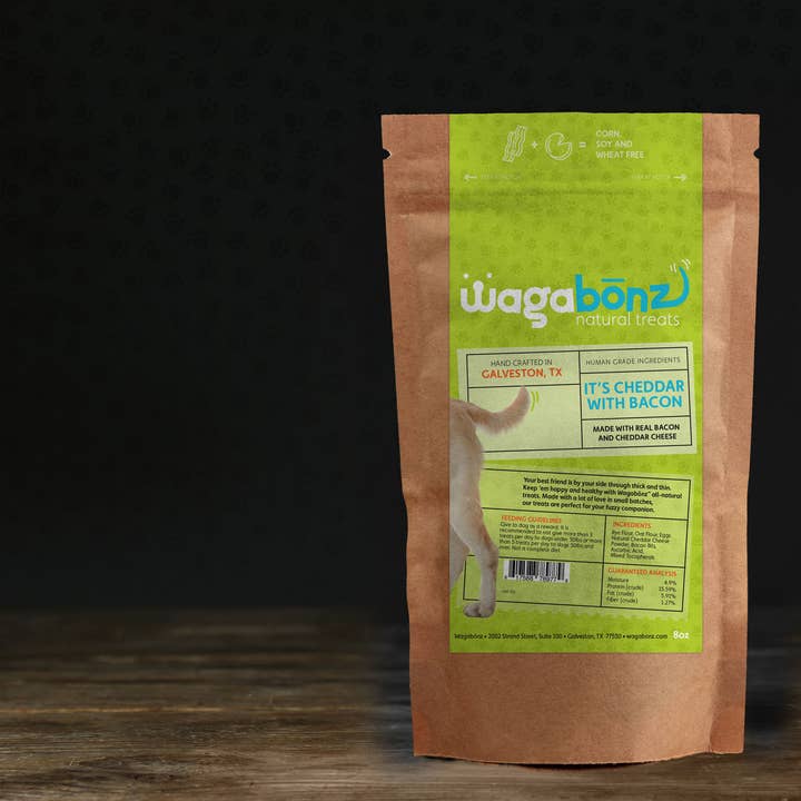 It's Cheddar With Bacon Dog Treat for wholesale by Wagabonz
