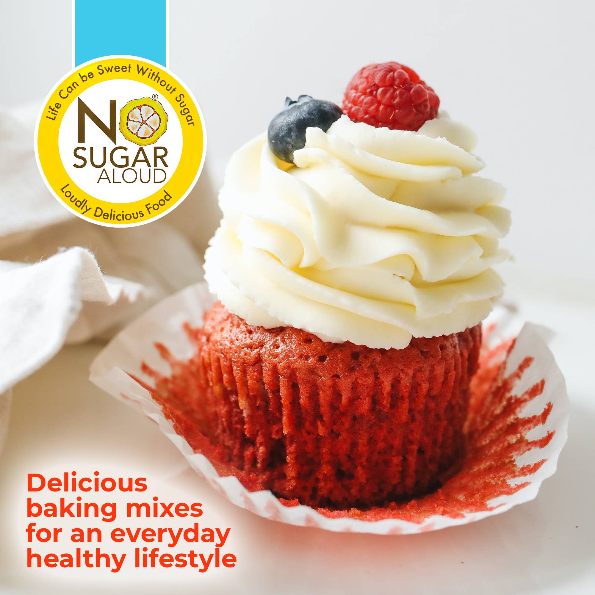 No Sugar Aloud LLC - Wholesale Cake Mix - Low-Carb Velvet Cake Mix7