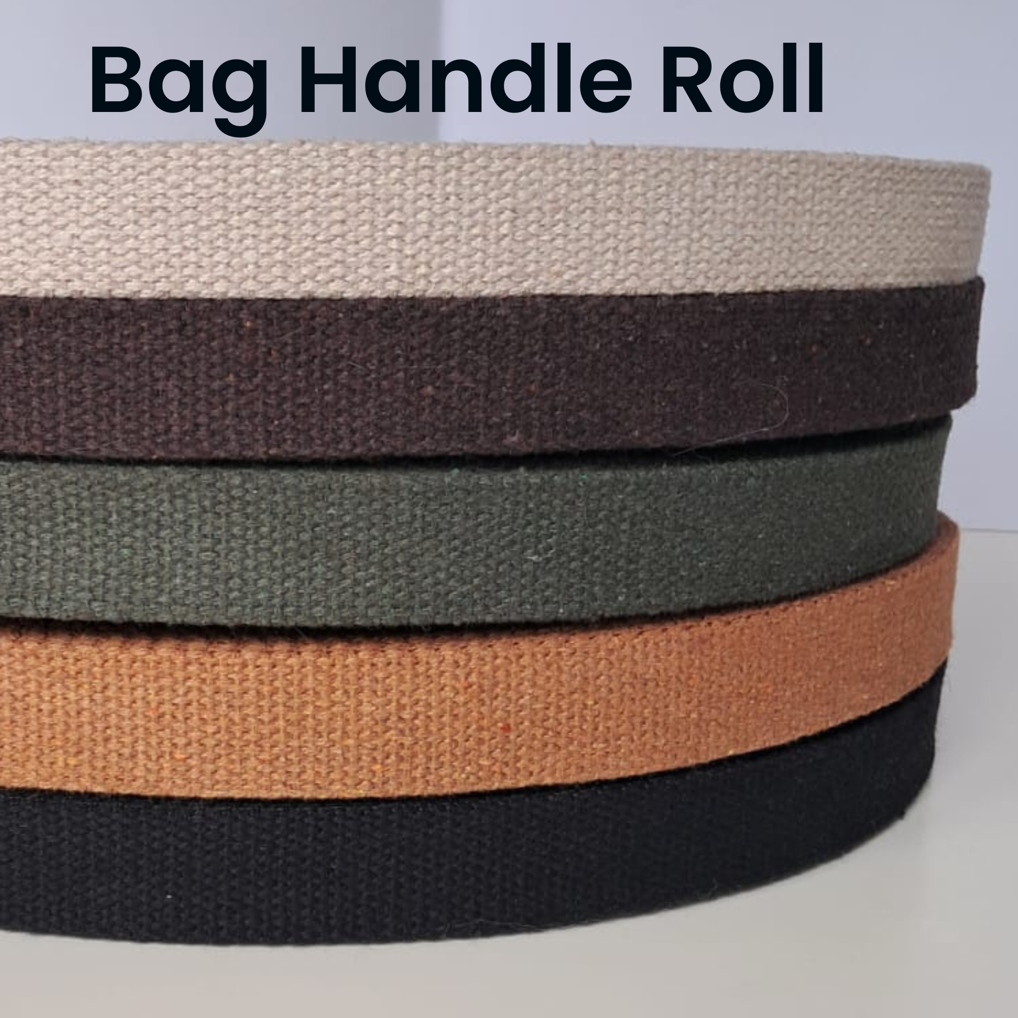 Dream Trimming Goods LLC – Großhandel Bastelzubehör – 1" x 10 Yards schwarzes schweres Baumwollband zum Nähen von Griffen9