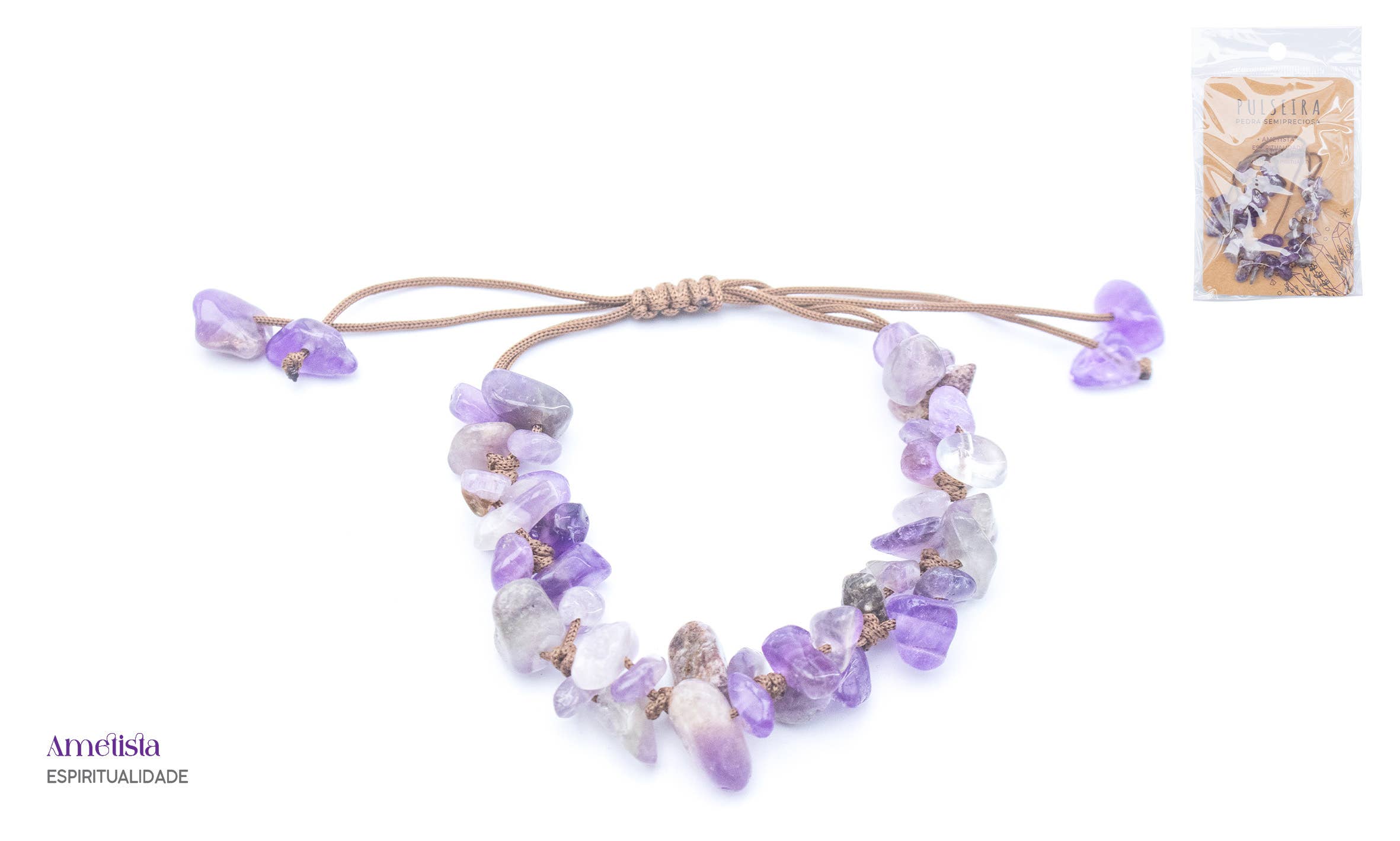 Esoterica Arte - Wholesale Beaded Bracelet - Semi-Precious Stone Bracelet Amethyst (12 units)0