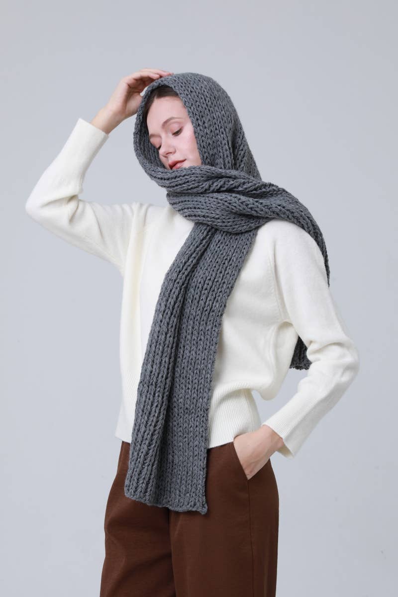 Leto Accessories - Wholesale Scarf - Women's - Winter Scarf  Chunky Knit - Warm and Cozy  2