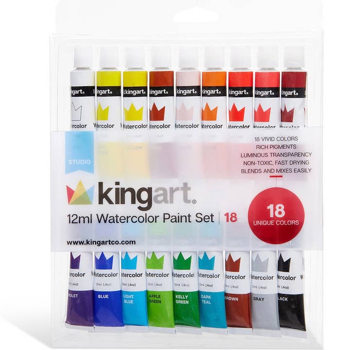 KINGART – wholesale Watercolour paint – Watercolor Paint 18 Colors0