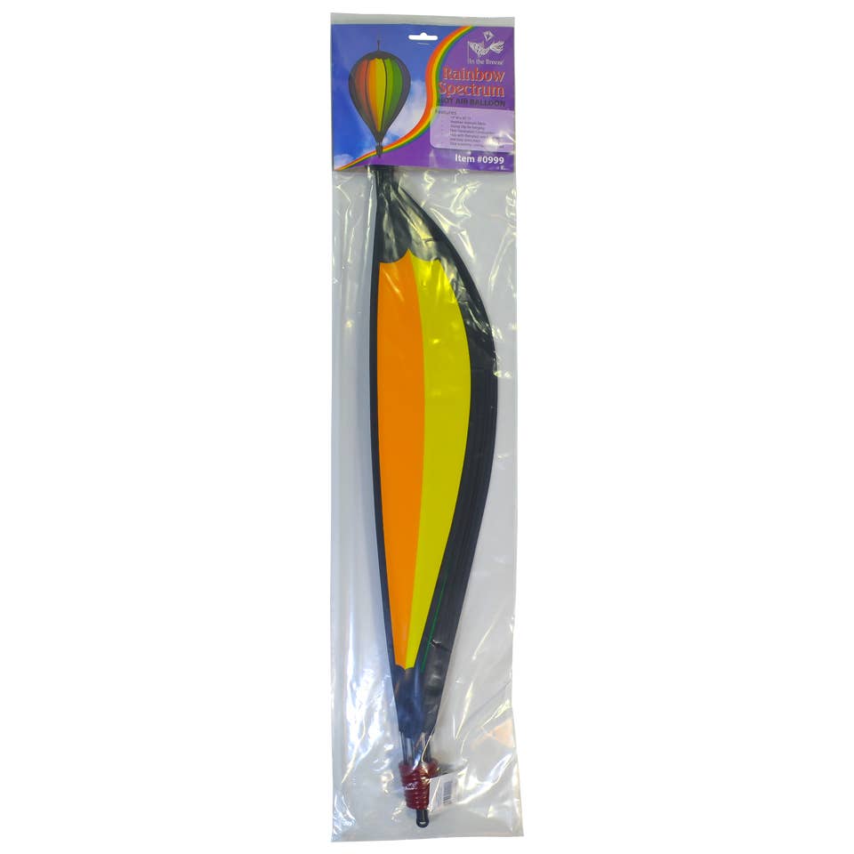 In the Breeze, LLC. - Wholesale Wind Spinner - Rainbow Spectrum 10 Panel Hot Air Balloon3