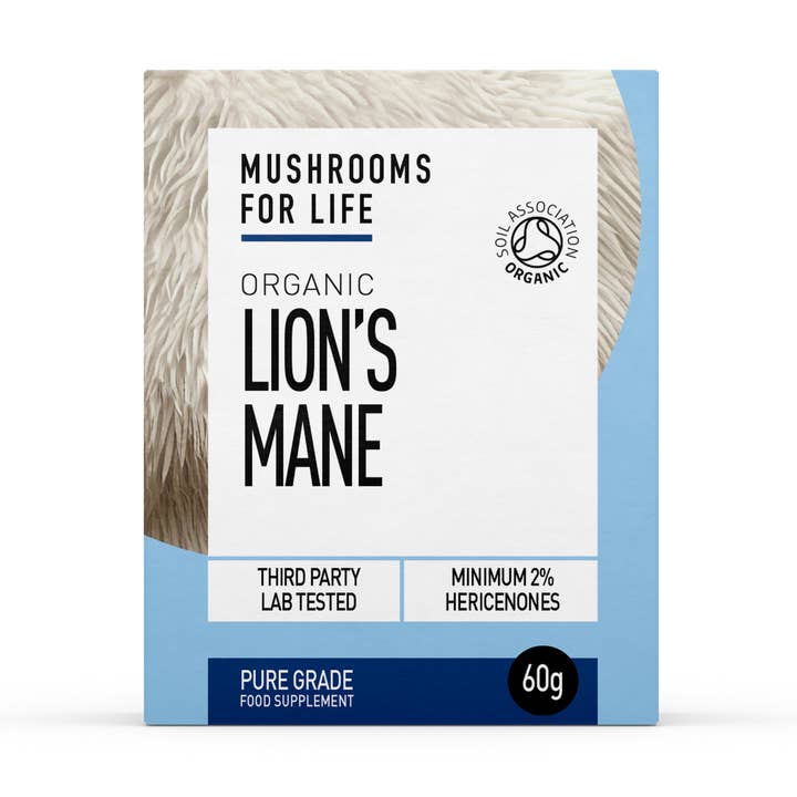 Organic Lion's Mane Extract Powder 60g for wholesale by Living Planet Ltd