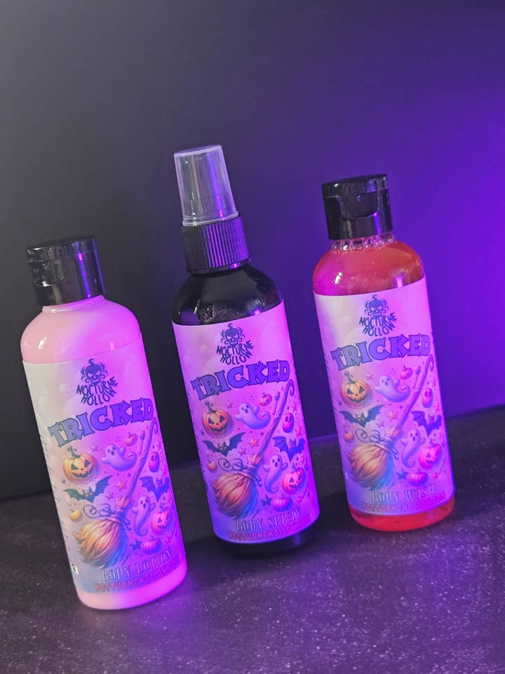 Limited Edition Trio – Tricked Body Wash, Body Lotion & Body Spray for wholesale by Nocturne Hollow