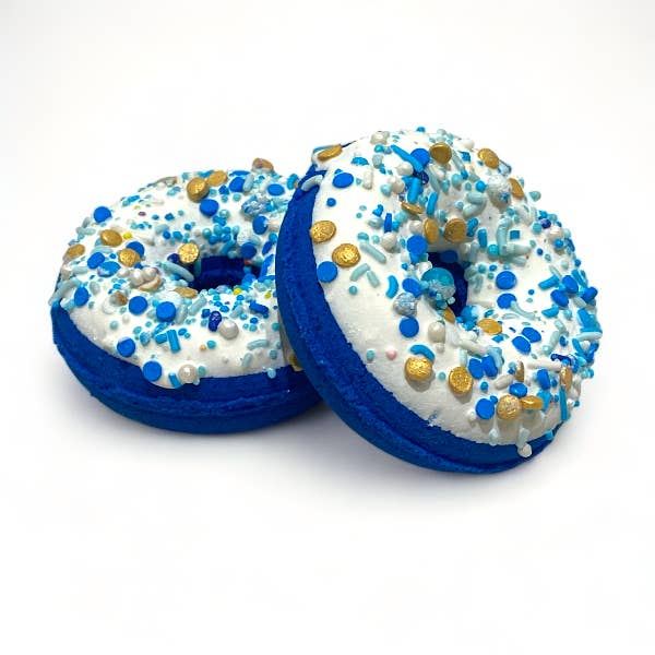 Donut Bath Bomb - Blue for wholesale by Calla Lily Cosmetics